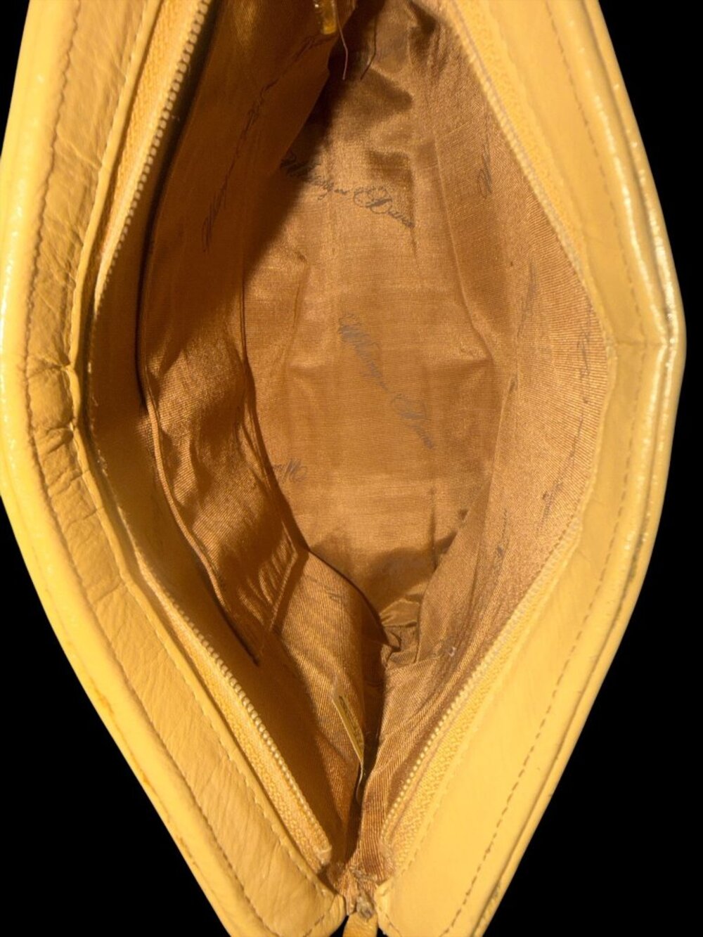 VTG Whiting & Davis Mesh Handbag Beige Metal Chainmail 3-way Bag 80s USA Clutch - Picture 10 of 12